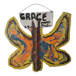 Original Mary L. Proctor Sheet Metal Cutout "Grace Butterfly" For Sale