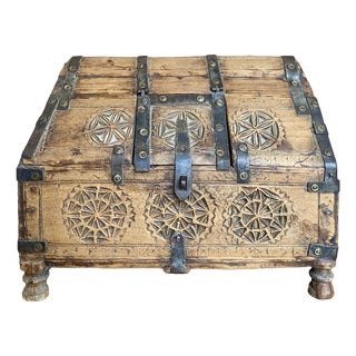 Antique Indian Dowry Chest, 1800s For Sale