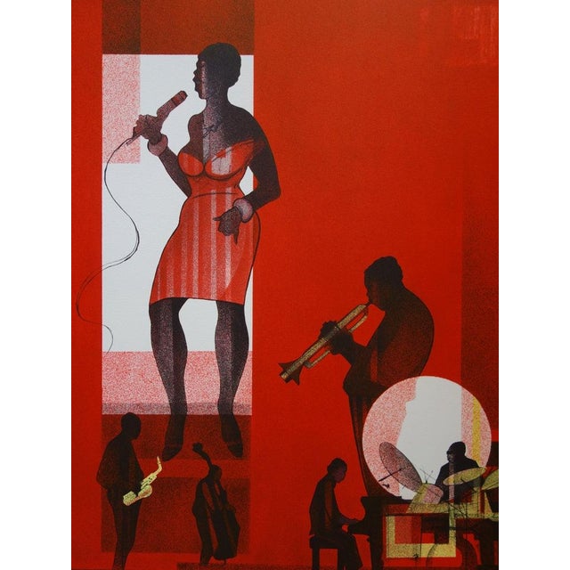 Sacha CHIMKEVITCH (1920-2006) Jazz: Hot Swing Original color lithograph Signed in pencil Limited edition of 275 copies...