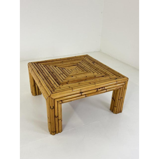 Bamboo Coffee Table in the style of Vivai del Sud, Italy, 1960s For Sale - Image 14 of 18