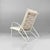 1960s Mid-Century Italian White and Azure Iron Outdoor Lounge Chairs, 1960s, Set of 2 For Sale - Image 5 of 18