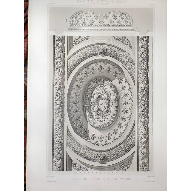 Realism Antique 19th C. Palais De Fontainebleau Architectural Details - a Pair For Sale - Image 3 of 4