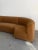 Sculptural Curved Sectional in Camel Velvet - Made to Order For Sale - Image 11 of 14