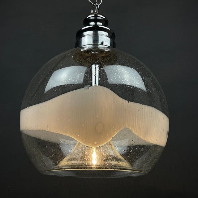 Large Murano Glass Pendant Lamp by Ettore Fantasia & Gino Poli Sothis, Murano, Italy, 1970s For Sale - Image 4 of 14