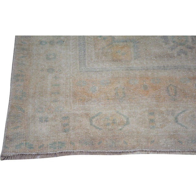 1950s Vintage Turkish Anatolian Hand Knotted Wool Rug, 3'1''x6'4'' For Sale - Image 5 of 5