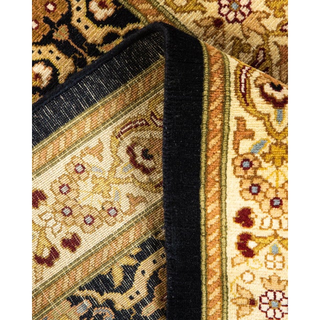 Mogul, One-of-a-Kind Hand-Knotted Runner Rug - Black, 2' 7" x 12' 1" For Sale In New York - Image 6 of 8