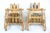 Brown Primitive Adirondack Captain's Chairs - Pair With Woven Geometric Cushions For Sale - Image 8 of 11