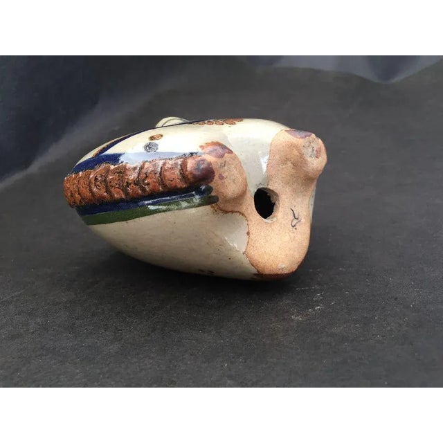 1970s Vintage Owl Pottery Figurine Signed "R" For Sale - Image 5 of 6