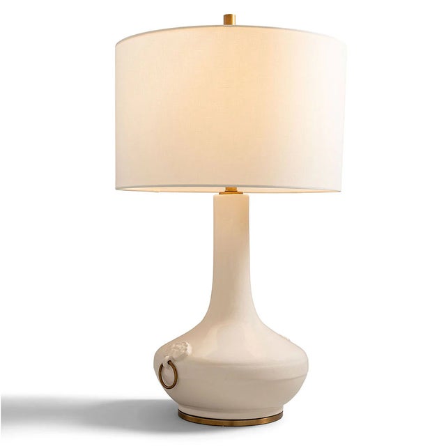 Port 68 Lotus Cream Lamp For Sale - Image 4 of 6