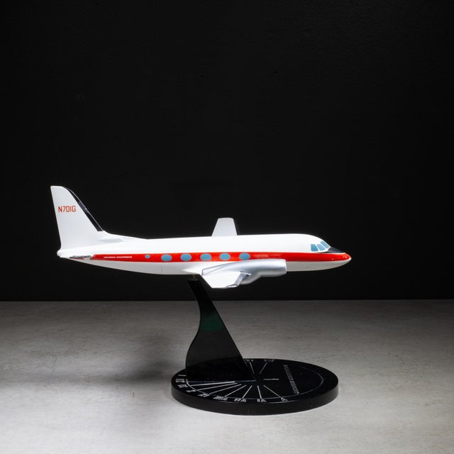 ABOUT A vintage Grumman Gulfstream I (G-159) desk model, originally produced for Grumman to give to prospective buyers....