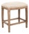 Cora Counter Stool - Natural Linen For Sale