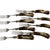 Brown Vintage German Hand-Carved Stag Antler Hunting Dinner Forks - Set of 8 For Sale - Image 8 of 8