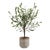Kenneth Ludwig Chicago Solea Olive Accent & Textured Vase For Sale - Image 4 of 5