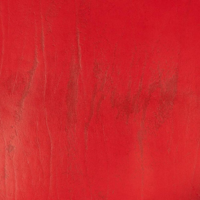 20th Century Italian Red Leather Chair by Toussaint & Angeloni for Matteo Grassi, 1970 For Sale - Image 18 of 18
