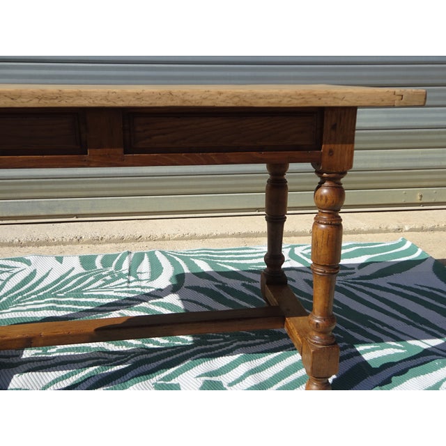 Rustic Oak Desk, 1930s For Sale - Image 17 of 18
