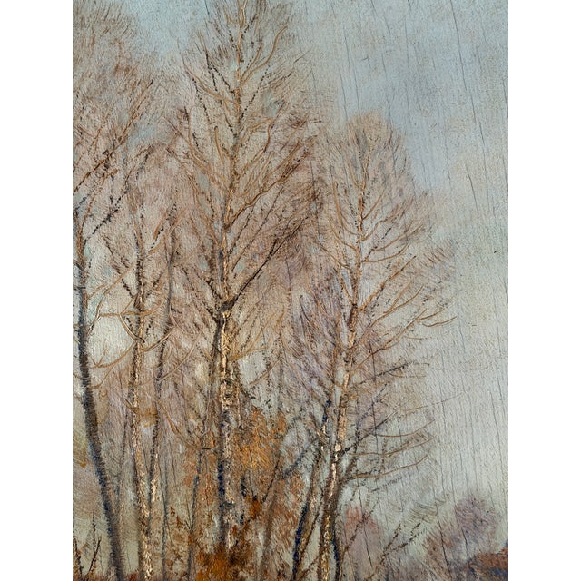 Alfonso Corradi, Rural Area with a Farmhouse in the Background., 1800s, Oil Painting on Panel, in Flawless conditions....