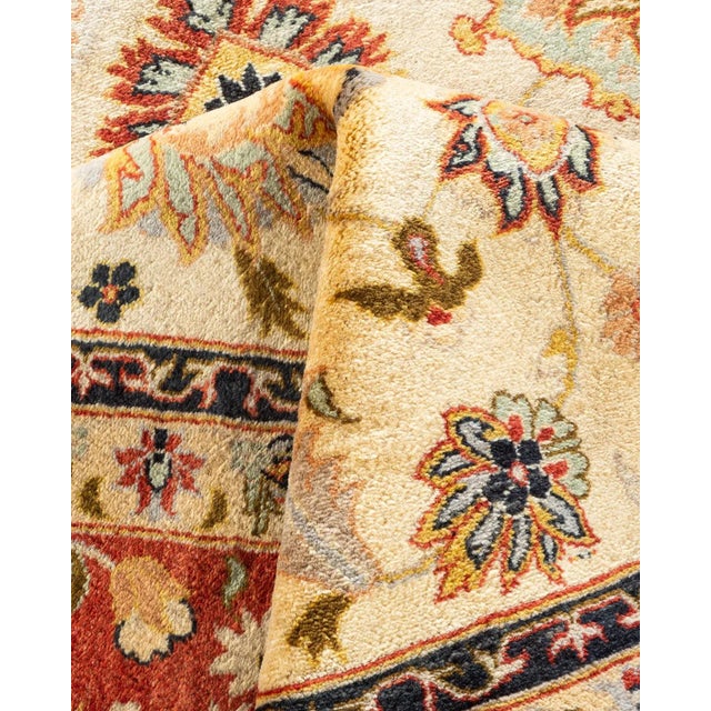 Textile Mogul, One-of-a-Kind Hand-Knotted Area Rug in Ivory, 8' 3" x 10' 2" For Sale - Image 7 of 8