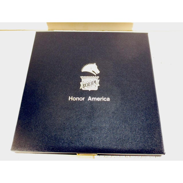 Gold Boehm Porcelain Bicentiennal Plate 1976 For Sale - Image 8 of 9