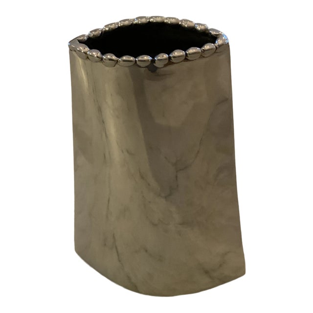The perfect holiday gift, this signed Molten pattern vase, currently out of production (there aren't any Molten Vases...