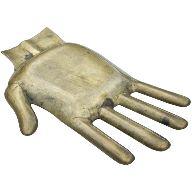 Mid 20th Century Handmade Moroccan Brass Ashtray & Catchall For Sale In New York - Image 6 of 6