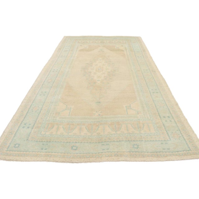 Farmhouse Vintage Turkish Oushak Rug - 05'03 X 09'03 For Sale - Image 3 of 9