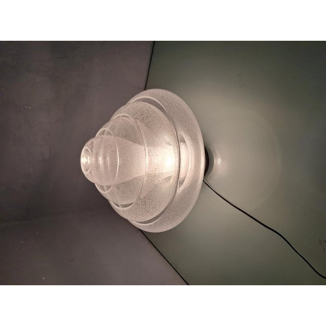 Metal Lotus Pullegous Table Lamp in Murano Glass by Carlo Nason for Mazzega, 1980s For Sale - Image 7 of 18