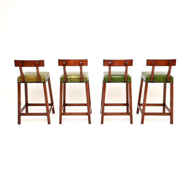 Georgian Style Bar Stools, 1960, Set of 4 For Sale - Image 3 of 11