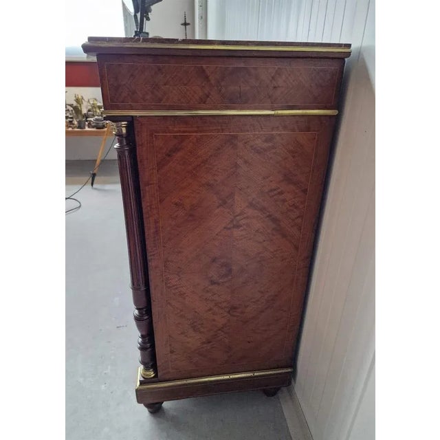 Antique Cabinet with Marble For Sale - Image 3 of 9
