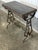 Black 1920s Black Marble Wrought Iron Table W Flowers For Sale - Image 8 of 9