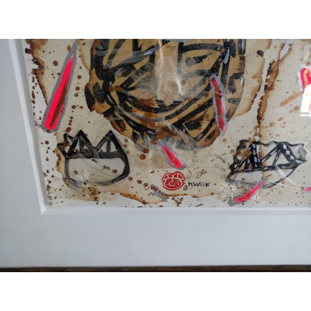 Kwok Mang Ho, Chinese Graffiti Pop Artist Kwok, Mixed Media Collage, 1884 For Sale In Miami - Image 6 of 8