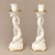 20th Century Lenox Chinoiserie Cream and Gold Asian Koi Dolphin Porcelain Candlesticks- A Pair For Sale In Naples, FL - Image 6 of 7