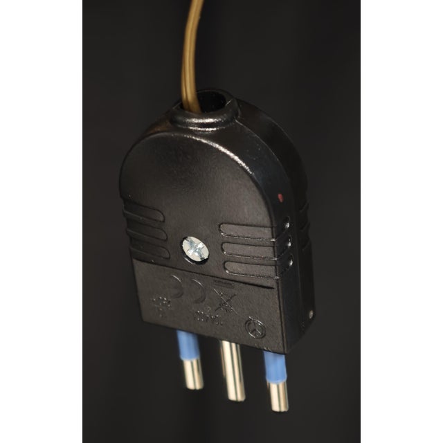 Vintage Floor Lamp in Wood and Brass, 1950s For Sale - Image 9 of 18