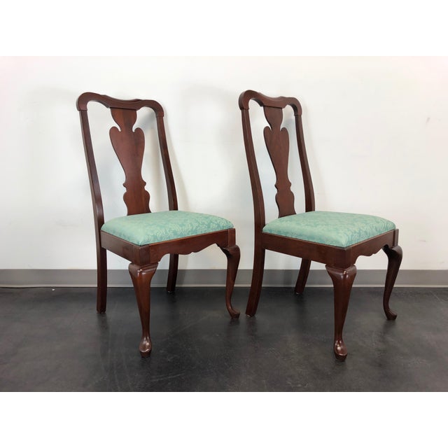 Pennsylvania House Solid Cherry Queen Anne Dining Side Chairs Pair 1