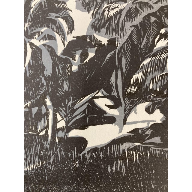 Jeannine Hervé, Le Bois de Cocotiers, Wood Engraving, 1999 For Sale - Image 15 of 18
