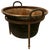 Hand Beaten Copper Cooking Cauldron on Stand, 1850s For Sale
