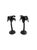 Fitz & Floyd Japan Black Palm Tree Candle Holders Mid-Century Modern Ceramic Sculptural Candlesticks - Pair For Sale In San Francisco - Image 6 of 7