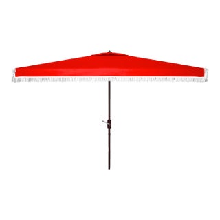 Milan 6.5x10 Rectangle Umbrella - Red For Sale