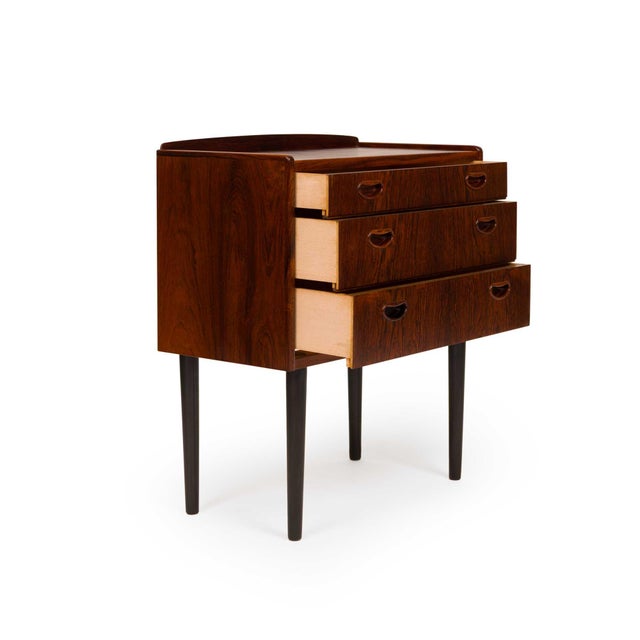 Mid-Century Modern Danish Mid-Century Three-Drawer Rosewood Chest 1960s For Sale - Image 3 of 7