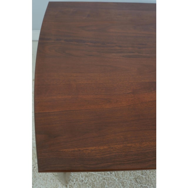 Wood Mid Century Modern Walnut Dining Table For Sale - Image 7 of 12