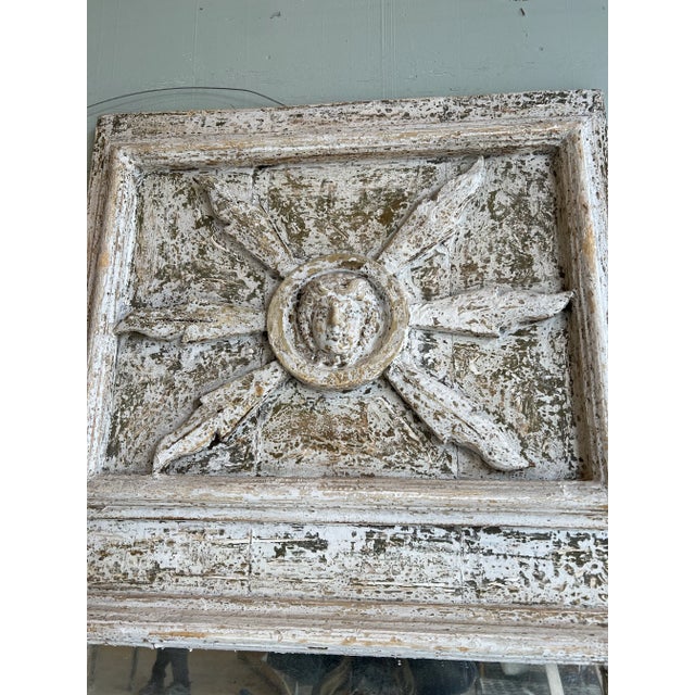 Handsome Pair of Tuscan Mirrors With Carved Face Motif For Sale - Image 4 of 7
