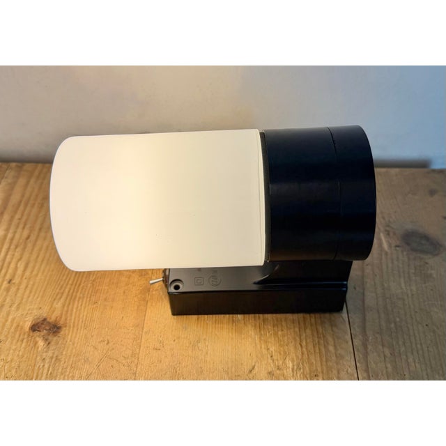 Industrial Brown Bakelite Wall Light in Milk Glass from Elektrosvit, 1960s For Sale - Image 14 of 16