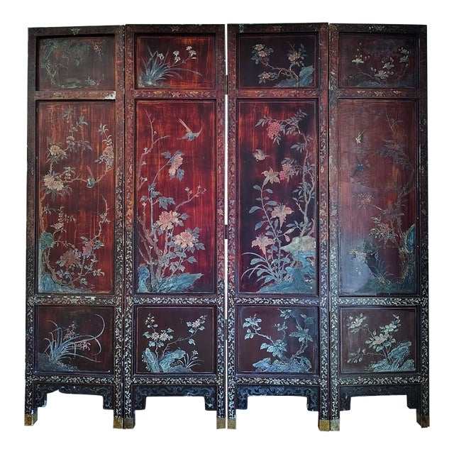 Antique Chinese Coromandel Screen For Sale