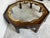 Baker Furniture Collector’s Edition Chinoiserie Octagonal Coffee Table With Brass & Glass Tray Top For Sale - Image 9 of 12