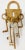 Keep it under lock and key with this unique brass lock wall plate that holds five keys of various size. Longest key...