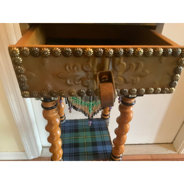 1990s 1990s Mackenzie Childs Barley Twist Table For Sale - Image 5 of 9