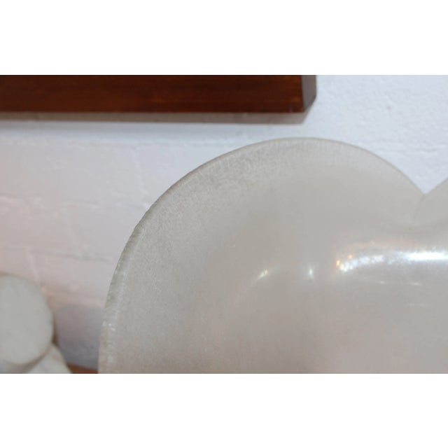 Mid 20th Century Large Flared Handblown Glass Vase With a Corroso or Scale Finish For Sale - Image 5 of 9