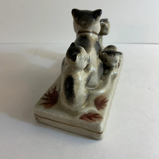 1970s 1970s Vintage Chinese Cat Family For Sale - Image 5 of 8