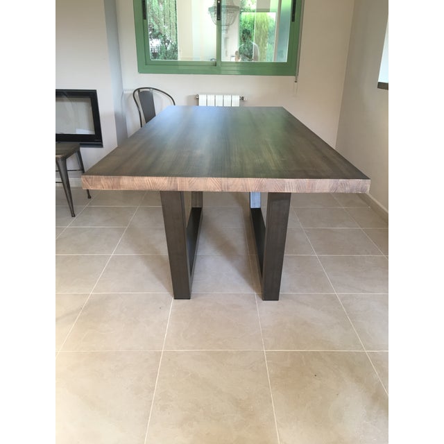 21st Century Wrought Iron Patio or Kitchen Dining Table, Indoor and Outdoor For Sale - Image 12 of 13