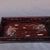 Vintage Zitan Wood Tray With Mother-of-Pearl Dragon & Phoenix Inlay For Sale - Image 4 of 8