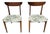 Mid Century Lane Perception Solid Walnut Dining Chairs S/2 For Sale